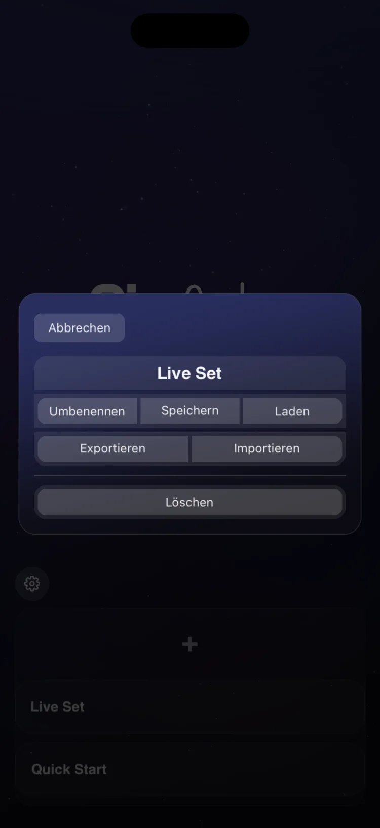 Szenenaktionen