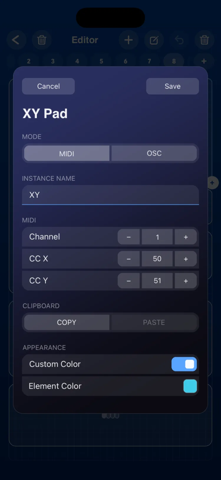 Inspector options