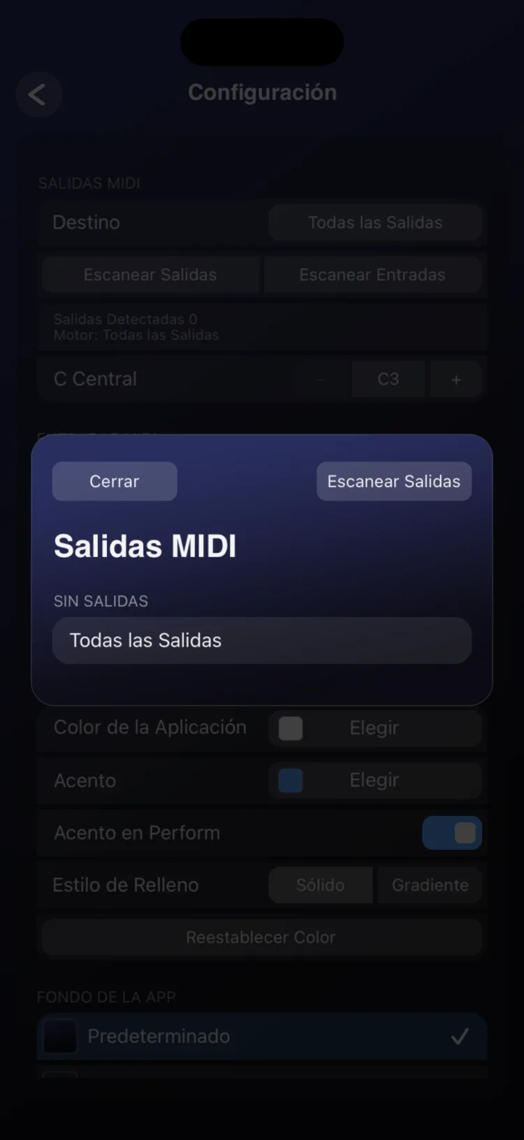1. Elige a dónde sale el MIDI
