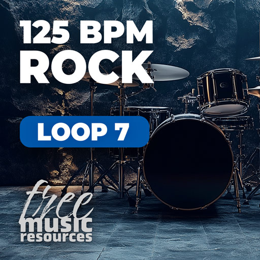 Free Rock Drum Loop – 125 BPM | Loop 7